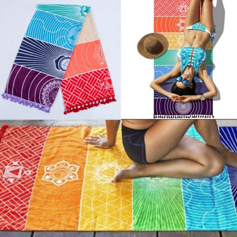 Rainbow Chakra Yoga Mat