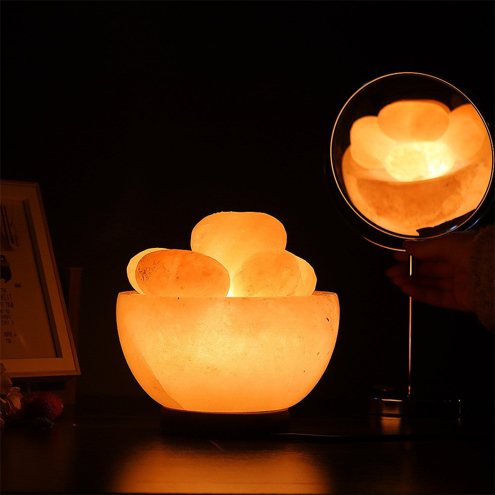 Himalaya Salt Lamp with Bowl Novelty Light