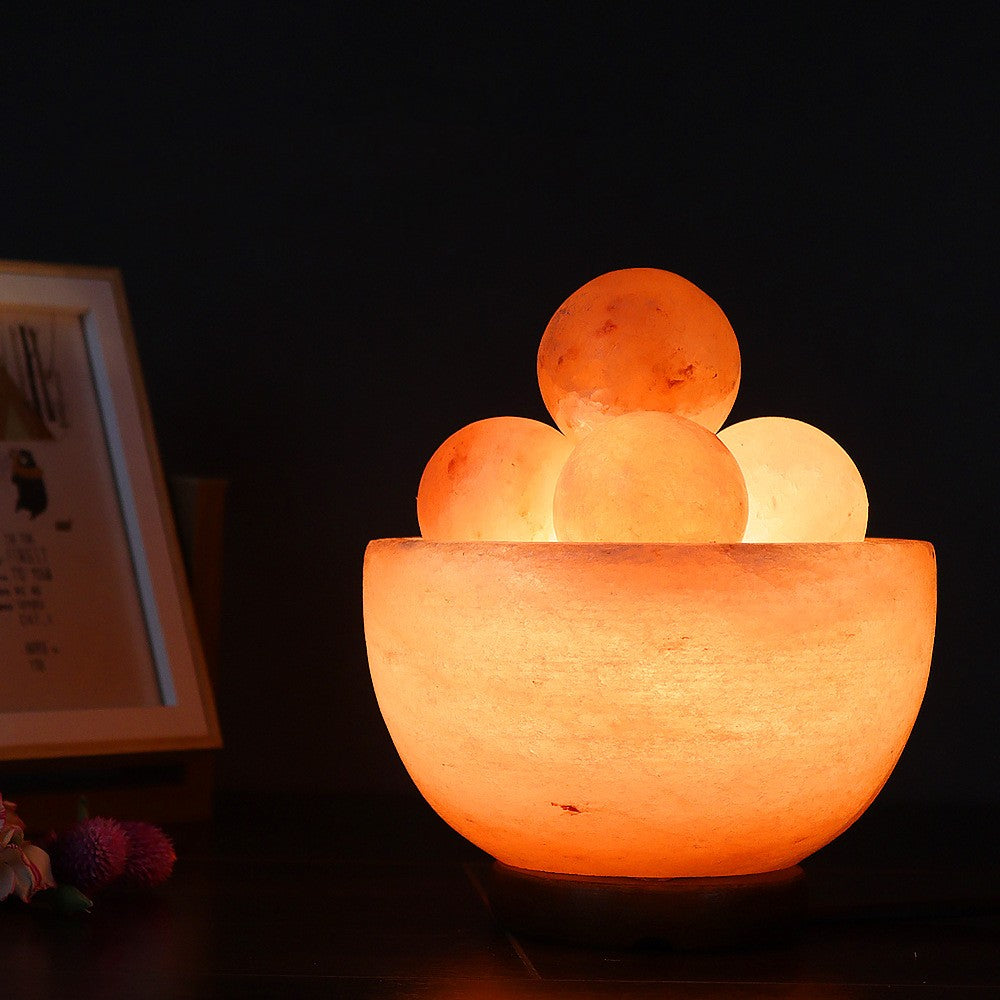 Himalaya Salt Lamp with Bowl Novelty Light