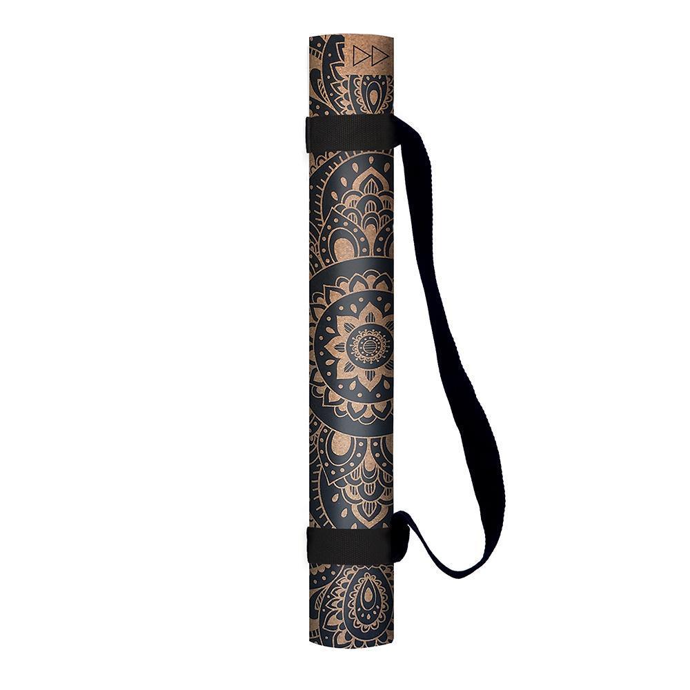 Cork Yoga Mat - Mandala Black