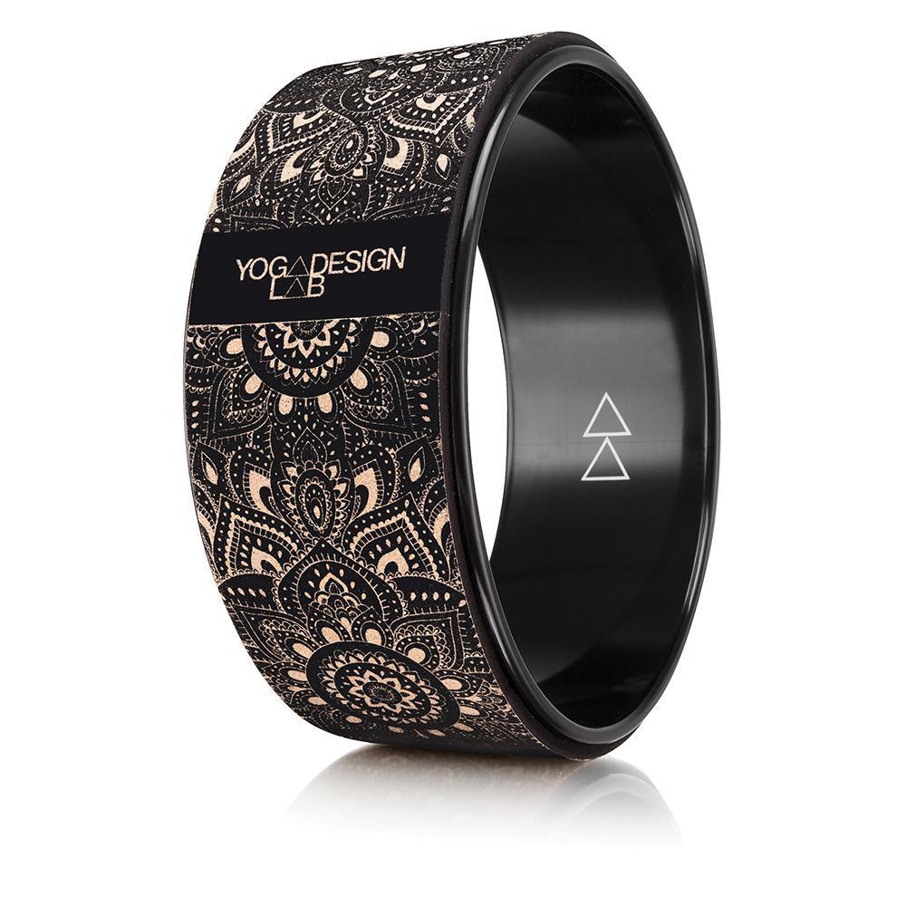 Cork Yoga Wheel - Mandala Black