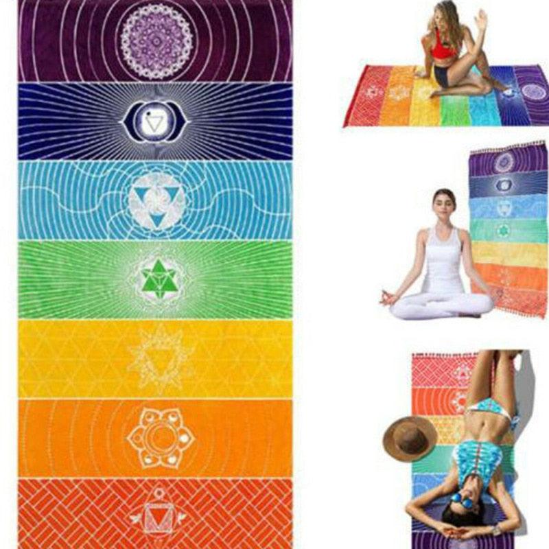 Rainbow Chakra Yoga Mat