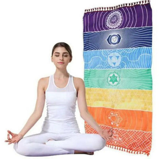 Rainbow Chakra Yoga Mat