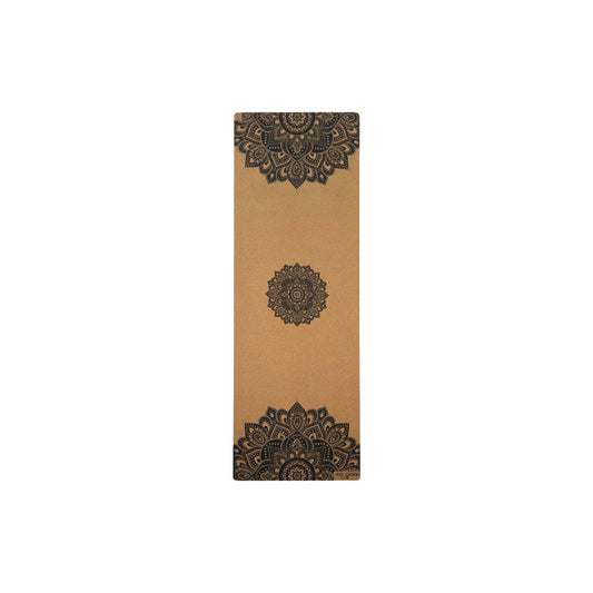 Cork Yoga Mat - Mandala Black